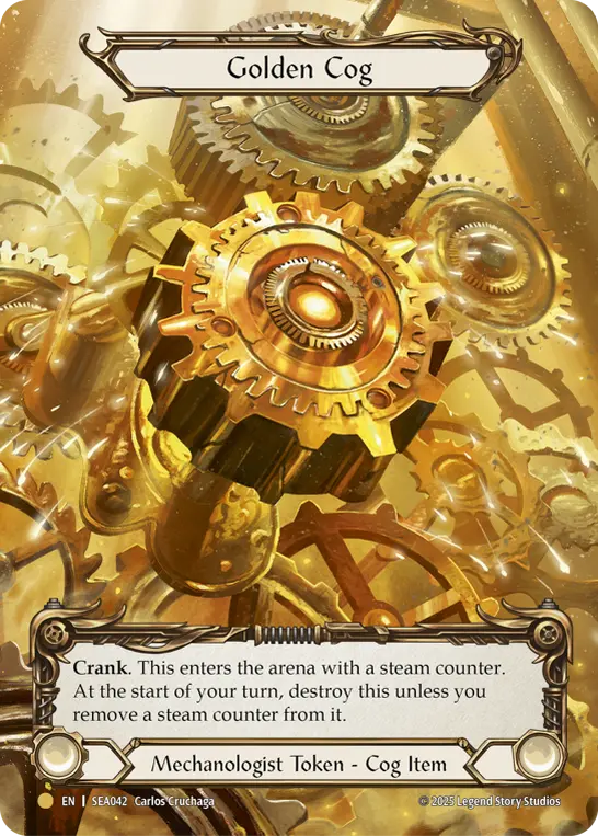 【Rainbow Foil】[SEA042-TP-O]Golden Cog/金の歯車