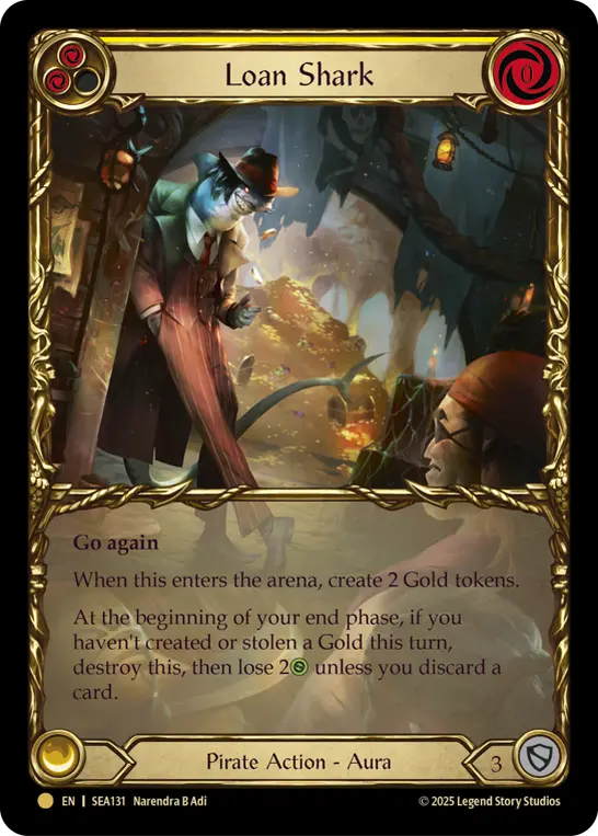 【Cold Foil】[SEA131-TP-M]Loan Shark/闇金鮫 (Yellow)