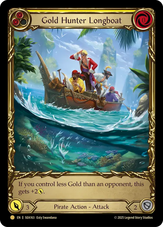 【Cold Foil】[SEA163-TP-C]Gold Hunter Longboat/ゴールドハンターの長艇 (Yellow)