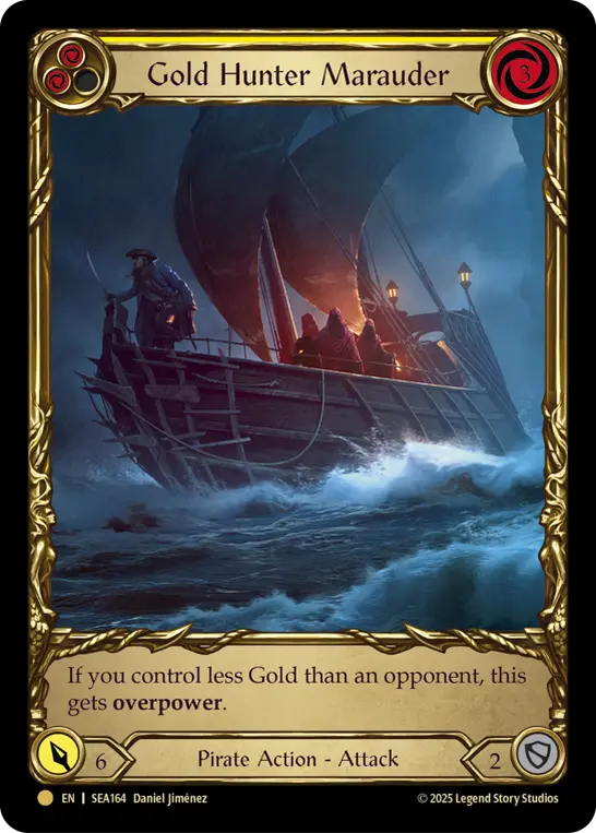 【Cold Foil】[SEA164-TP-C]Gold Hunter Marauder/ゴールドハンターの略奪者 (Yellow)