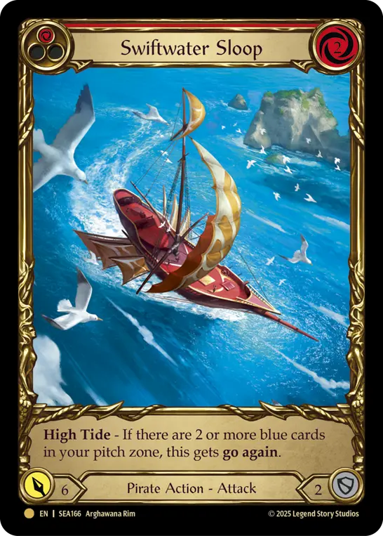 【Cold Foil】[SEA166-TP-C]Swiftwater Sloop/スウィフトウォーター・スループ (Red)