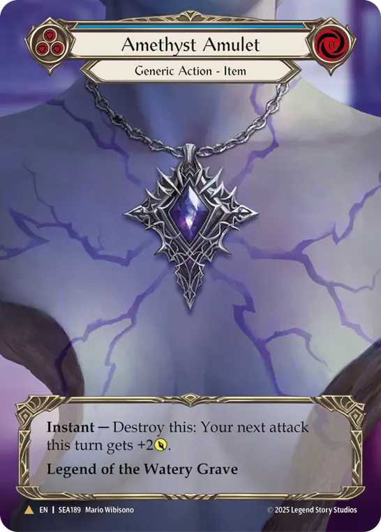 【Cold Foil】[SEA189-TP-M]Amethyst Amulet/アメジストのアミュレット (Blue)