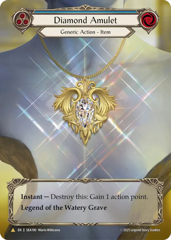 【Cold Foil】[SEA190-TP-M]Diamond Amulet/ダイヤモンドのアミュレット (Blue)
