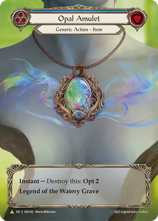 【Cold Foil】[SEA192-TP-M]Opal Amulet/オパールのアミュレット (Blue)
