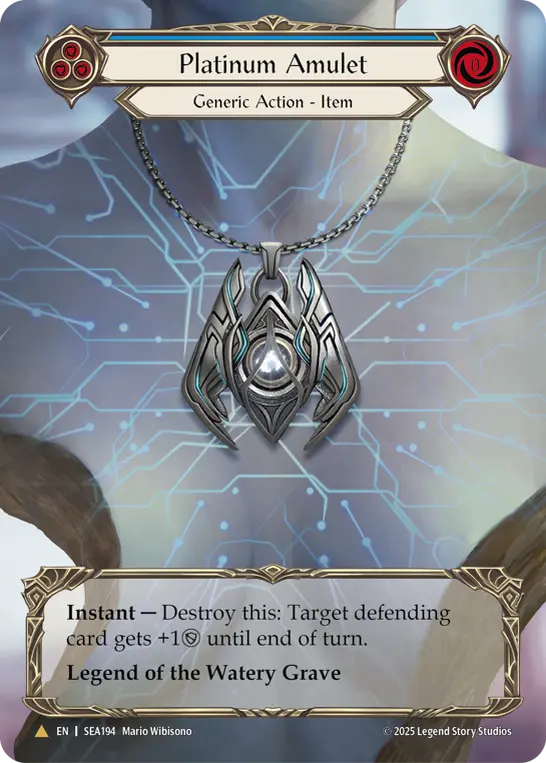 【Cold Foil】[SEA194-TP-M]Platinum Amulet/プラチナのアミュレット (Blue)