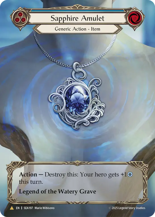 【Cold Foil】[SEA197-TP-M]Sapphire Amulet/サファイアのアミュレット (Blue)