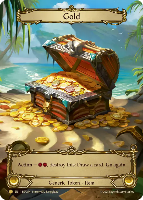 【Rainbow Foil】[SEA244-TP-O]Gold/金貨