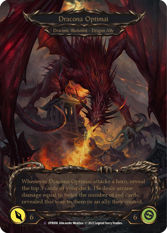 【Cold Foil】[N-UPR006-V]Invoke Dracona Optimai // Dracona Optimai (Extended Art)