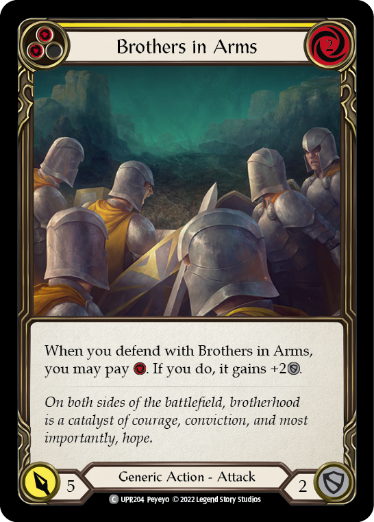 [N-UPR204-C]Brothers in Arms (Yellow)