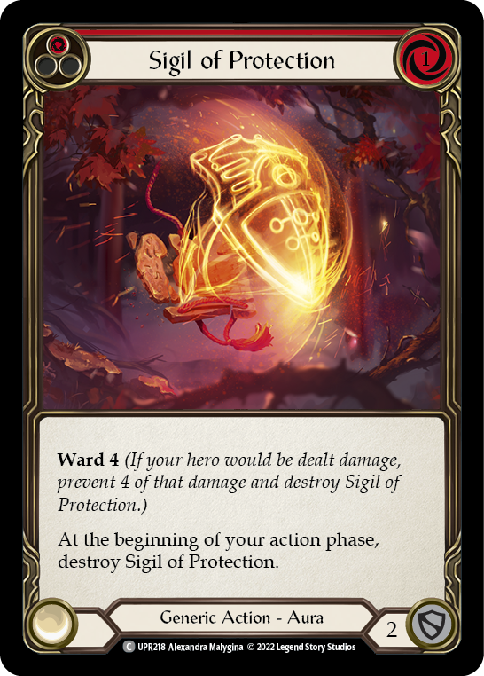 [N-UPR218-C]Sigil of Protection (Red)