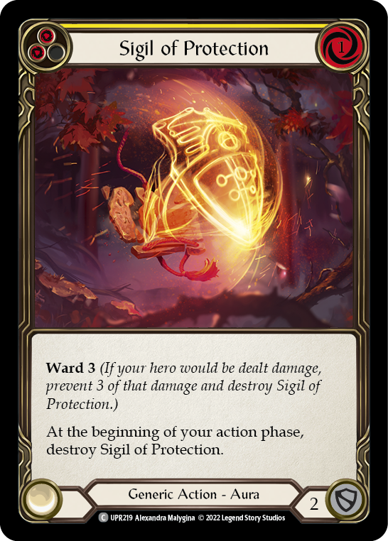 [N-UPR219-C]Sigil of Protection (Yellow)