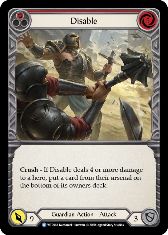 [U-WTR048-R]Disable (Red)