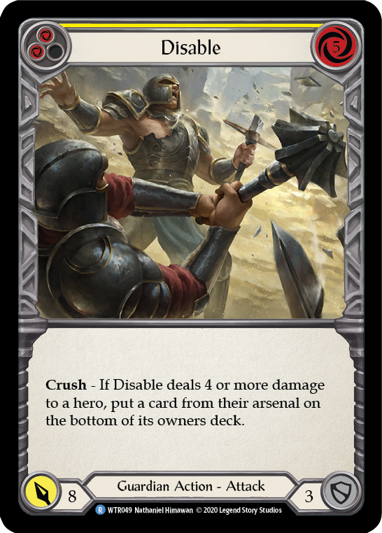 [U-WTR049-R]Disable (Yellow)