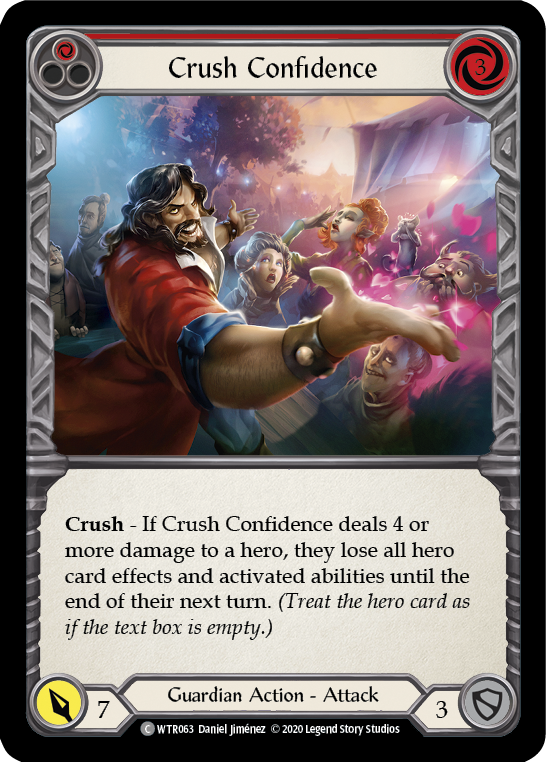 [U-WTR063-C]Crush Confidence (Red)