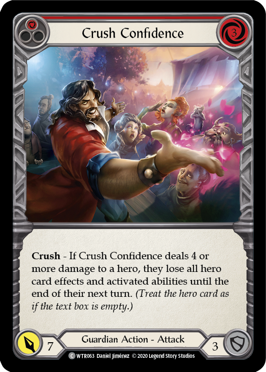 【Rainbow Foil】[U-WTR063-C]Crush Confidence (Red)