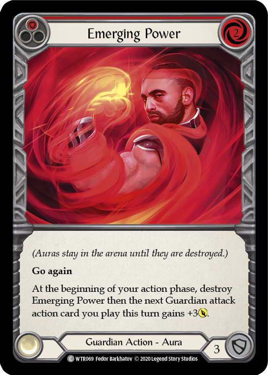 【Rainbow Foil】[U-WTR069-C]Emerging Power (Red)