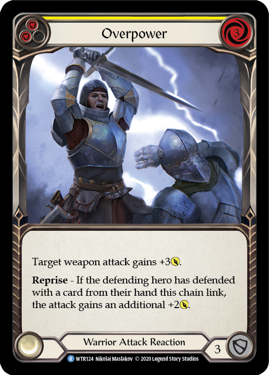 [U-WTR124-R]Overpower (Yellow)