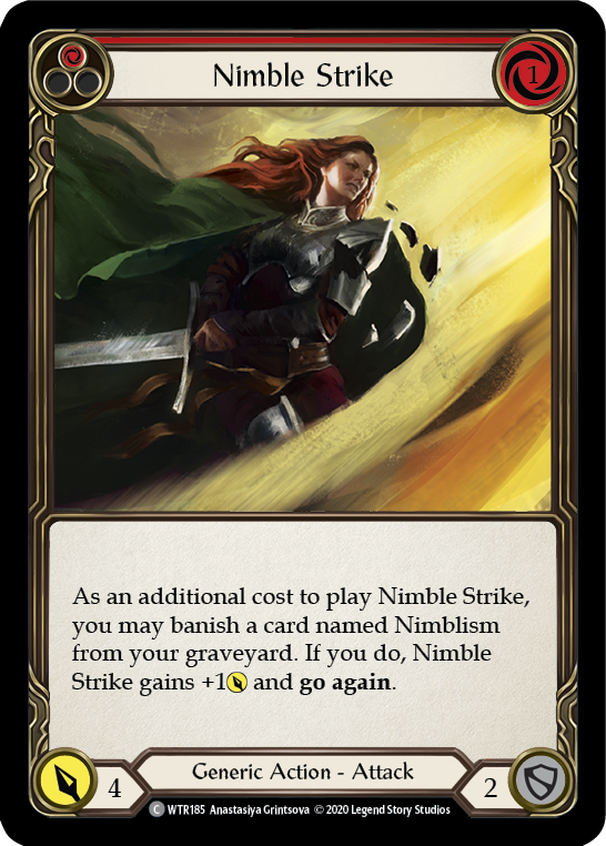 【Rainbow Foil】[U-WTR185-C]Nimble Strike (Red)