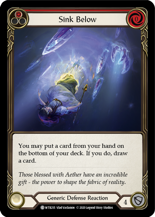 【Rainbow Foil】[U-WTR215-C]Sink Below (Red)