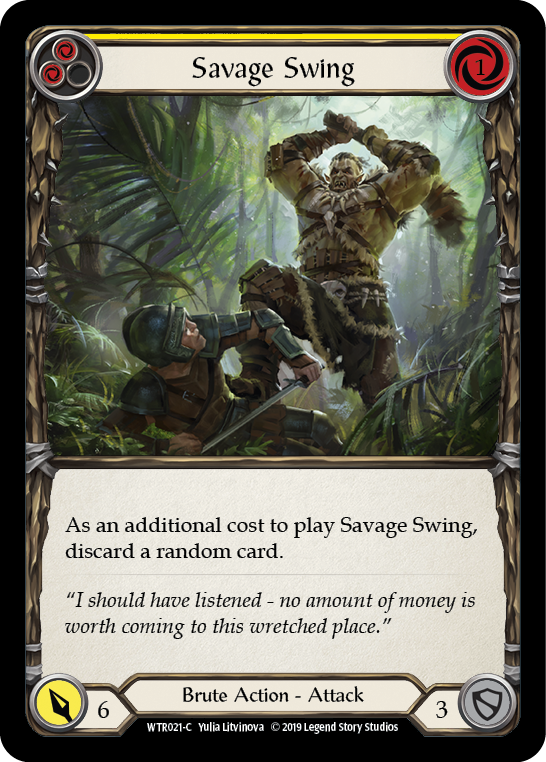 [A-WTR021-C]Savage Swing (Yellow)