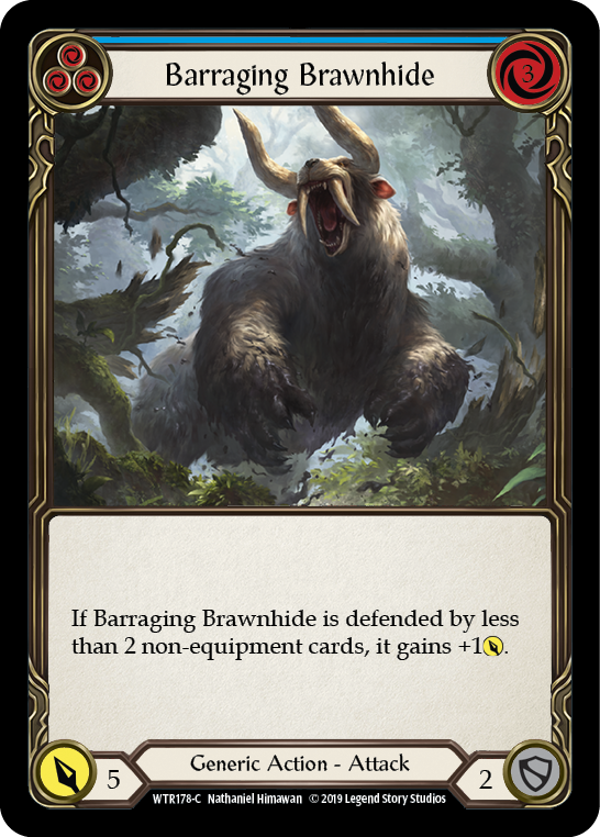 [A-WTR178-C]Barraging Brawnhide (Blue)