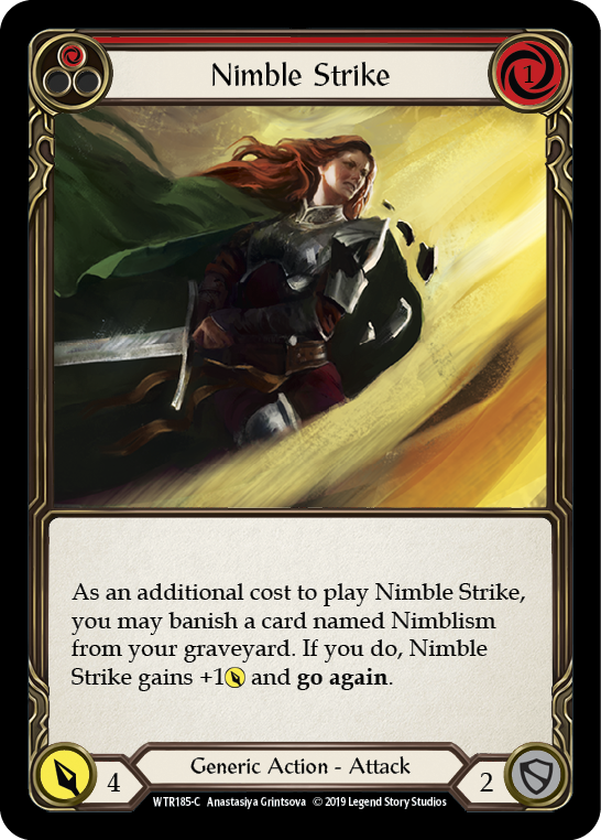 【Rainbow Foil】[A-WTR185-C]Nimble Strike (Red)