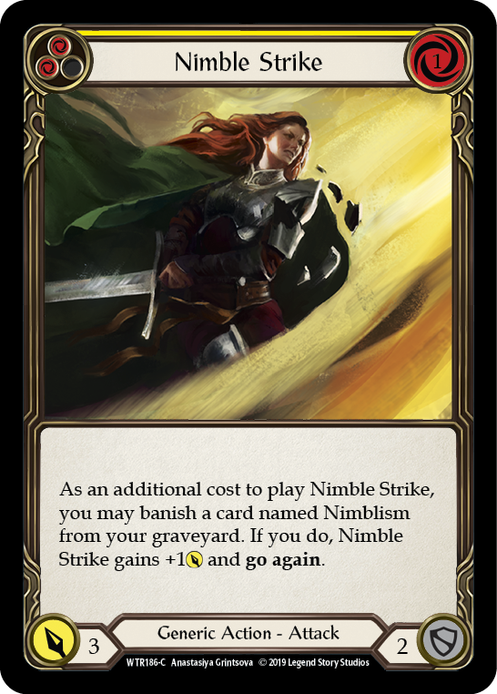 [A-WTR186-C]Nimble Strike (Yellow)