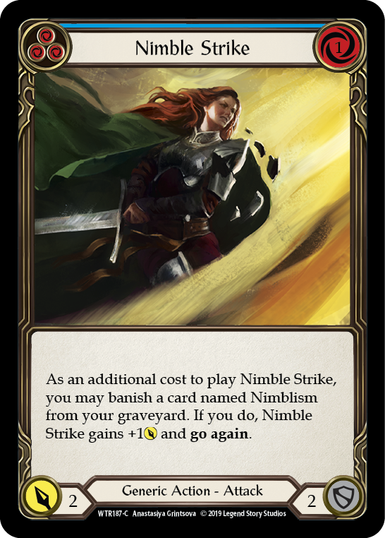 [A-WTR187-C]Nimble Strike (Blue)