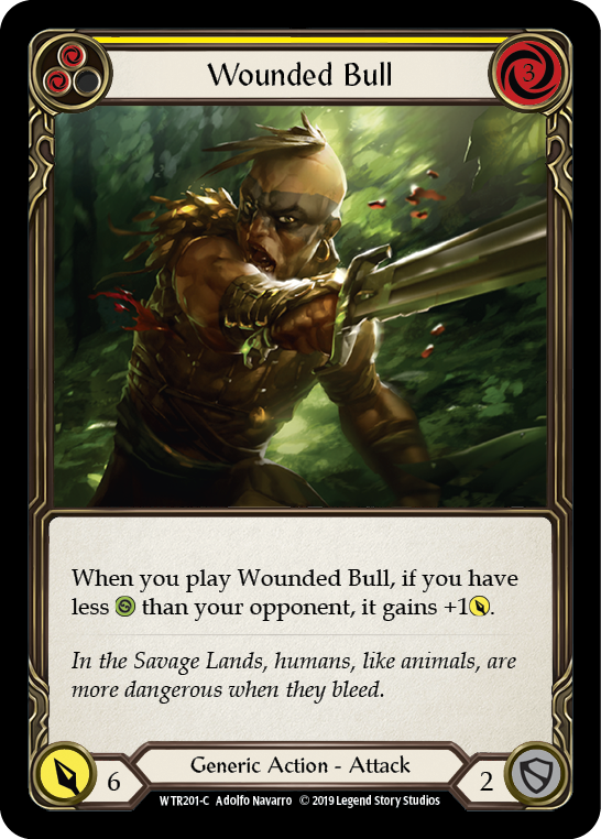 [A-WTR201-C]Wounded Bull (Yellow)