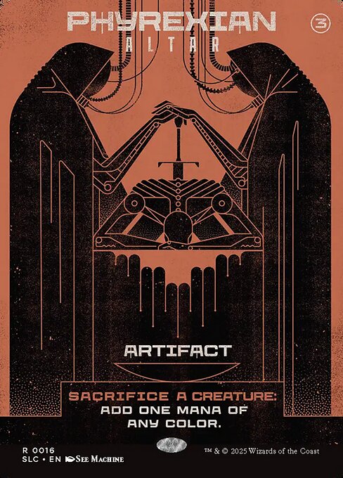 (SLC-RA)Phyrexian Altar/ファイレクシアの供犠台 【No.0016 - Encyclopedia of Magic】