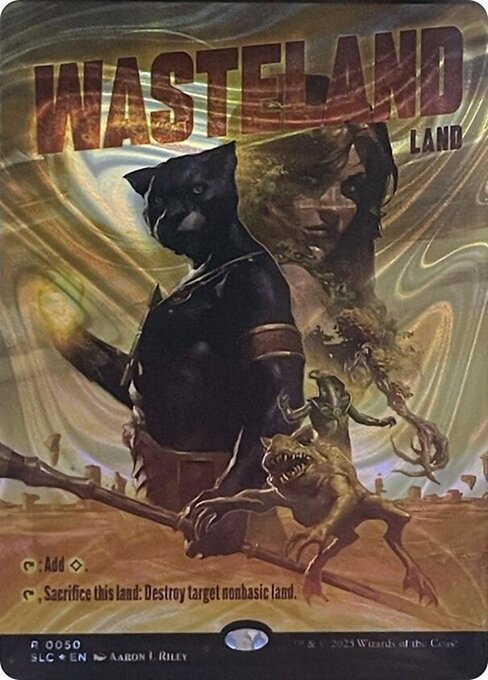 【Halo Foil】(SLC-RL)Wasteland/不毛の大地 【No.0050 - Encyclopedia of Magic】