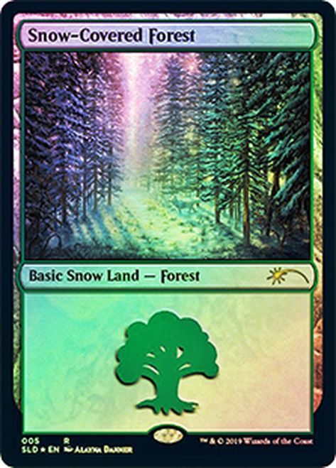 【Foil】(SLD-RL)Snow-Covered Forest/冠雪の森 (No.005)
