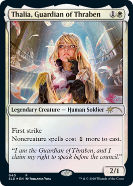 【Foil】(SLD-RW)Thalia, Guardian of Thraben/スレイベンの守護者、サリア (No.040)