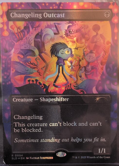 【Double Rainbow Foil】(SLD-RB)Changeling Outcast/変わり身ののけ者 【No.0894】