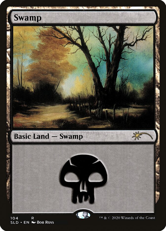 (SLD-RL)Swamp/沼【No.104, Illus. Bob Ross】