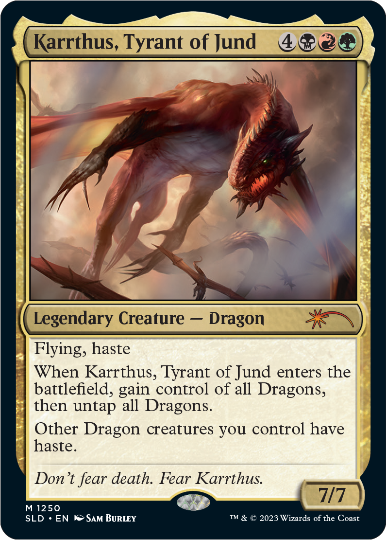 【Foil】(SLD-MM)Karrthus, Tyrant of Jund/ジャンドの暴君、カーサス【No.1250】