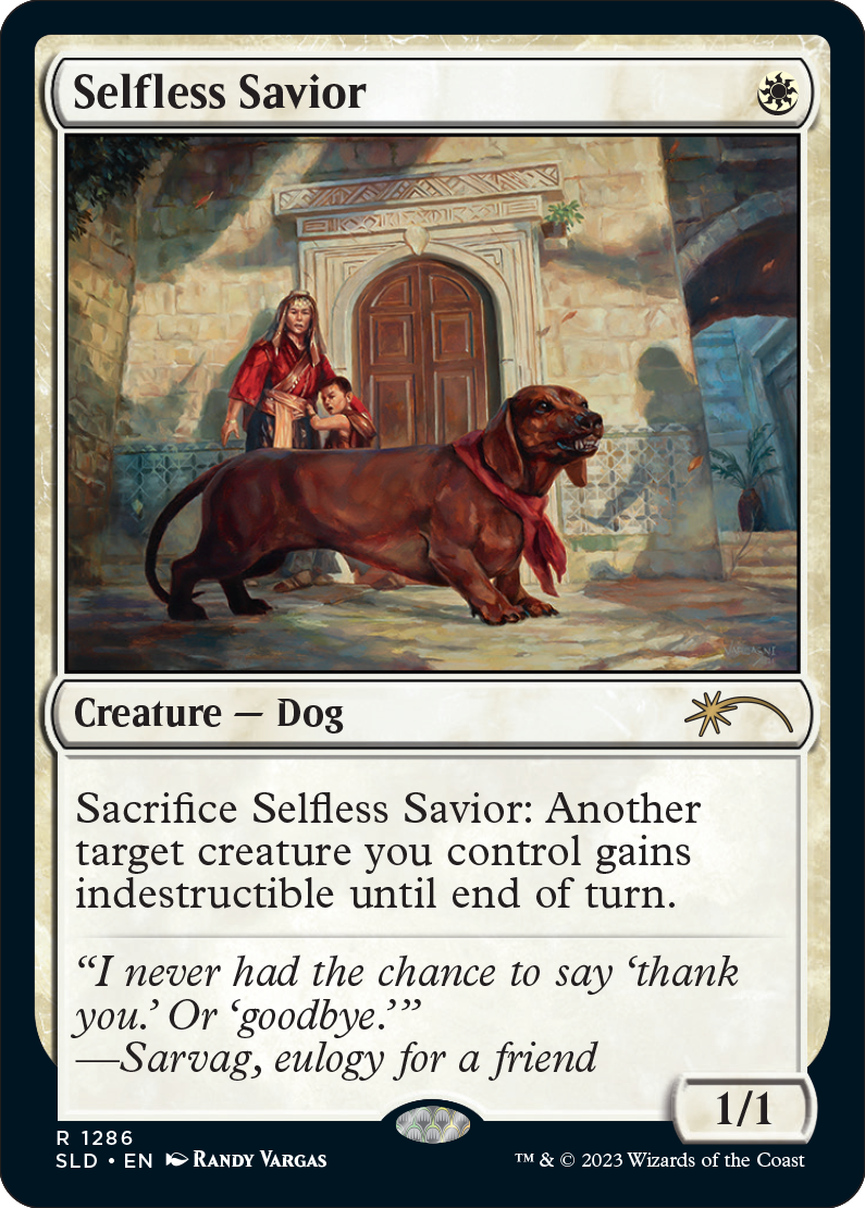 【Foil】(SLD-RW)Selfless Savior/無私の救助犬【No.1286】