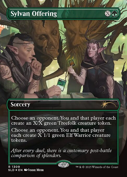 【Foil】(SLD-RG)Sylvan Offering/森の捧げ物 【No.1309】