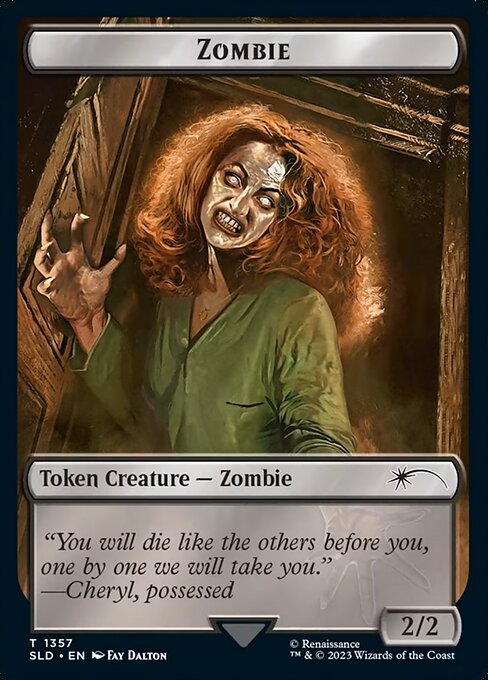 【Foil】(SLD-CB)Zombie Token/ゾンビトークン 【No.1357】