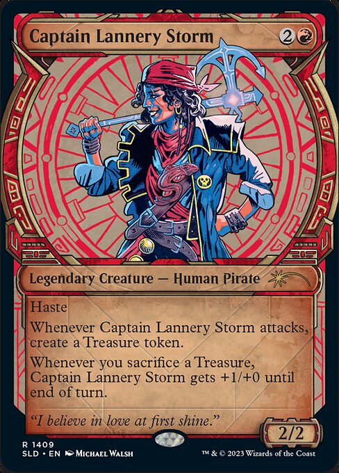 【Foil】(SLD-RR)Captain Lannery Storm/風雲船長ラネリー 【No.1409】