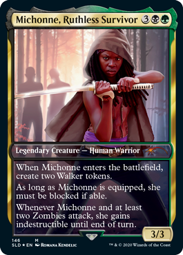 【Foil】(SLD-MM)Michonne, Ruthless Survivor