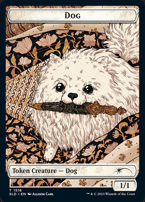 (SLD-TW)Dog Token/犬トークン 【No.1516】
