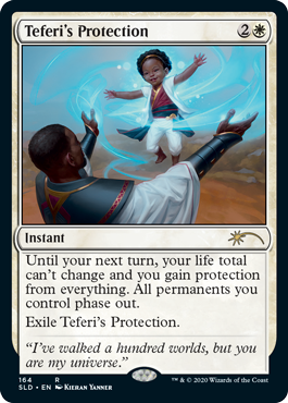 【Foil】(SLD-RW)Teferi's Protection/テフェリーの防御