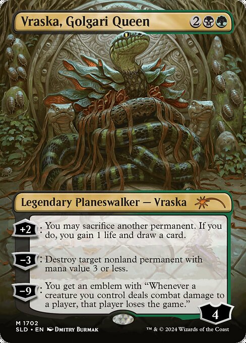 (SLD-MM)Vraska, Golgari Queen/ゴルガリの女王、ヴラスカ 【No.1702】