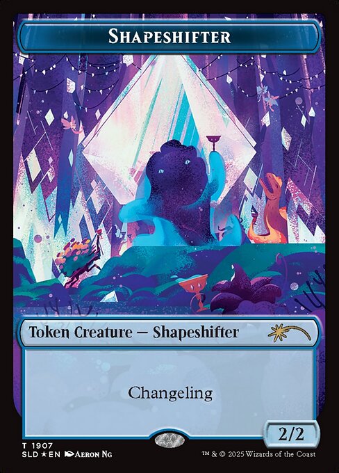 【Double Rainbow Foil】(SLD-Token)Shapeshifter Token/多相の戦士トークン 【No.1907】
