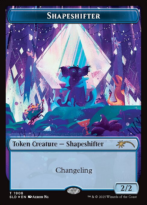 【Double Rainbow Foil】(SLD-Token)Shapeshifter Token/多相の戦士トークン 【No.1908】