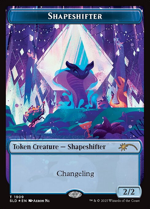 【Double Rainbow Foil】(SLD-Token)Shapeshifter Token/多相の戦士トークン 【No.1909】