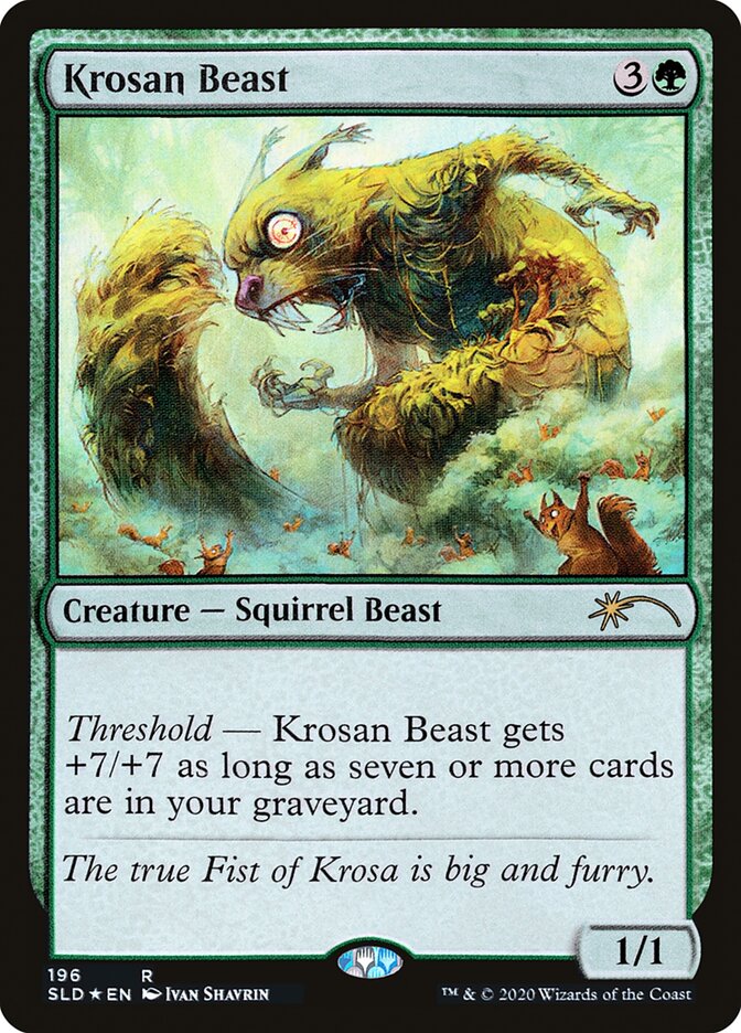 【Foil】(SLD-RG)Krosan Beast/クローサの獣