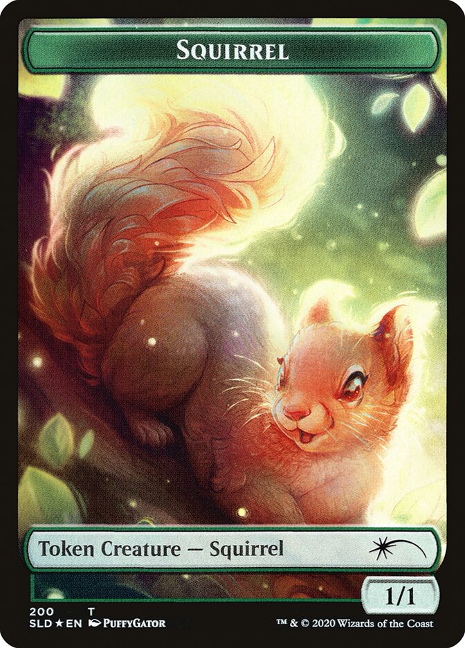 【Foil】(SLD-Token)Squirrel Token/リストークン