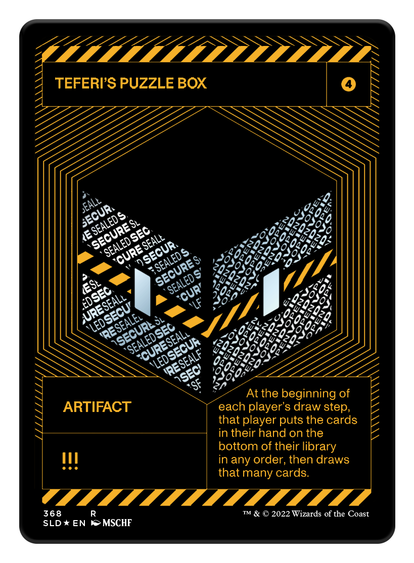 【Foil】(SLD-RA)Teferi's Puzzle Box/テフェリーの細工箱【No.368】
